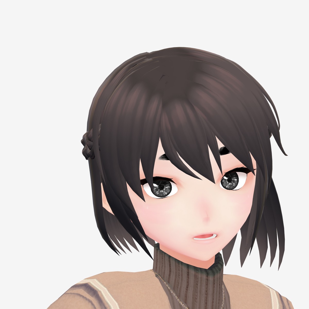 ひより 三つ編みハーフアップ - VRoid Hub