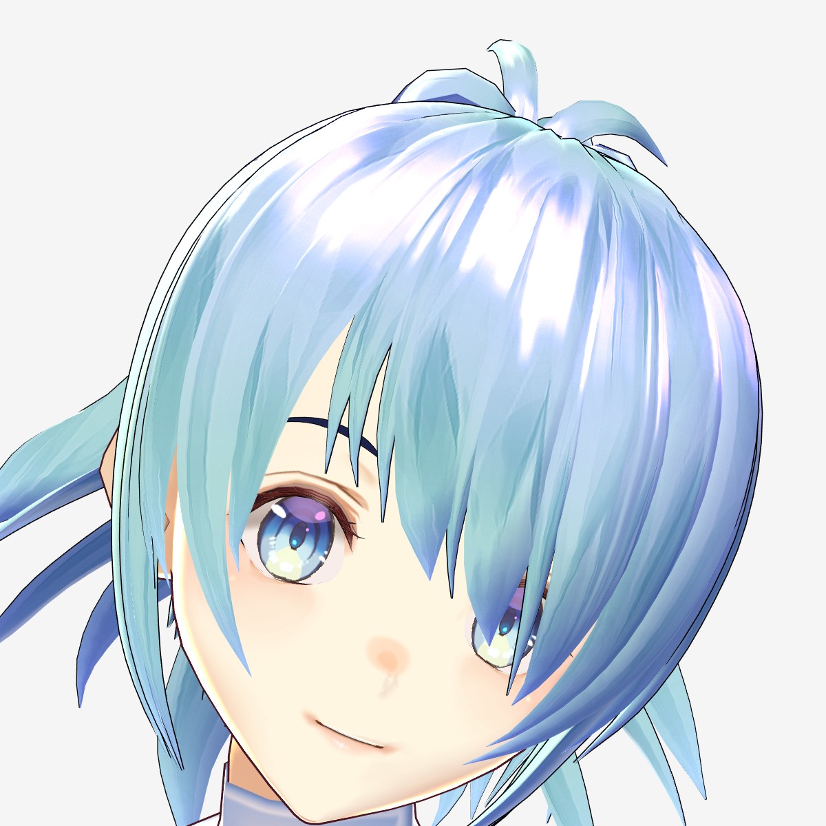 イラスト風顔テクスチャサンプル イラスト風垂れ目（女の子