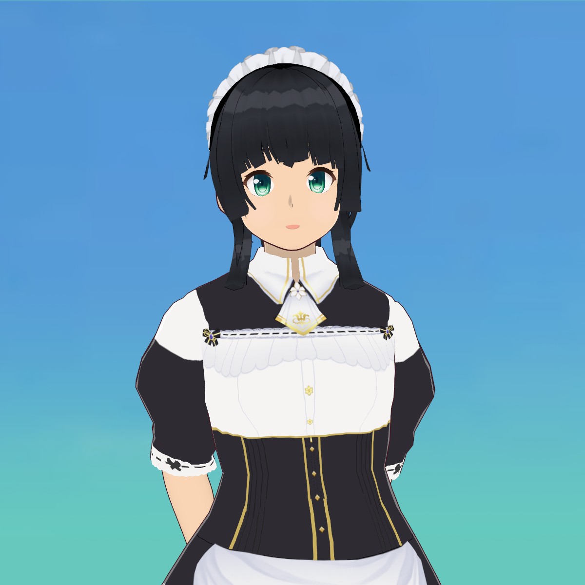 Malymoon ゴシックチェックメイドドレス （︎Malymoon(マリー