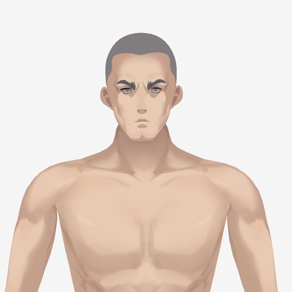 筋肉質キャラクターイラスト エイムプレイス公式オリジナルキャラクター 「HAYATOMAN