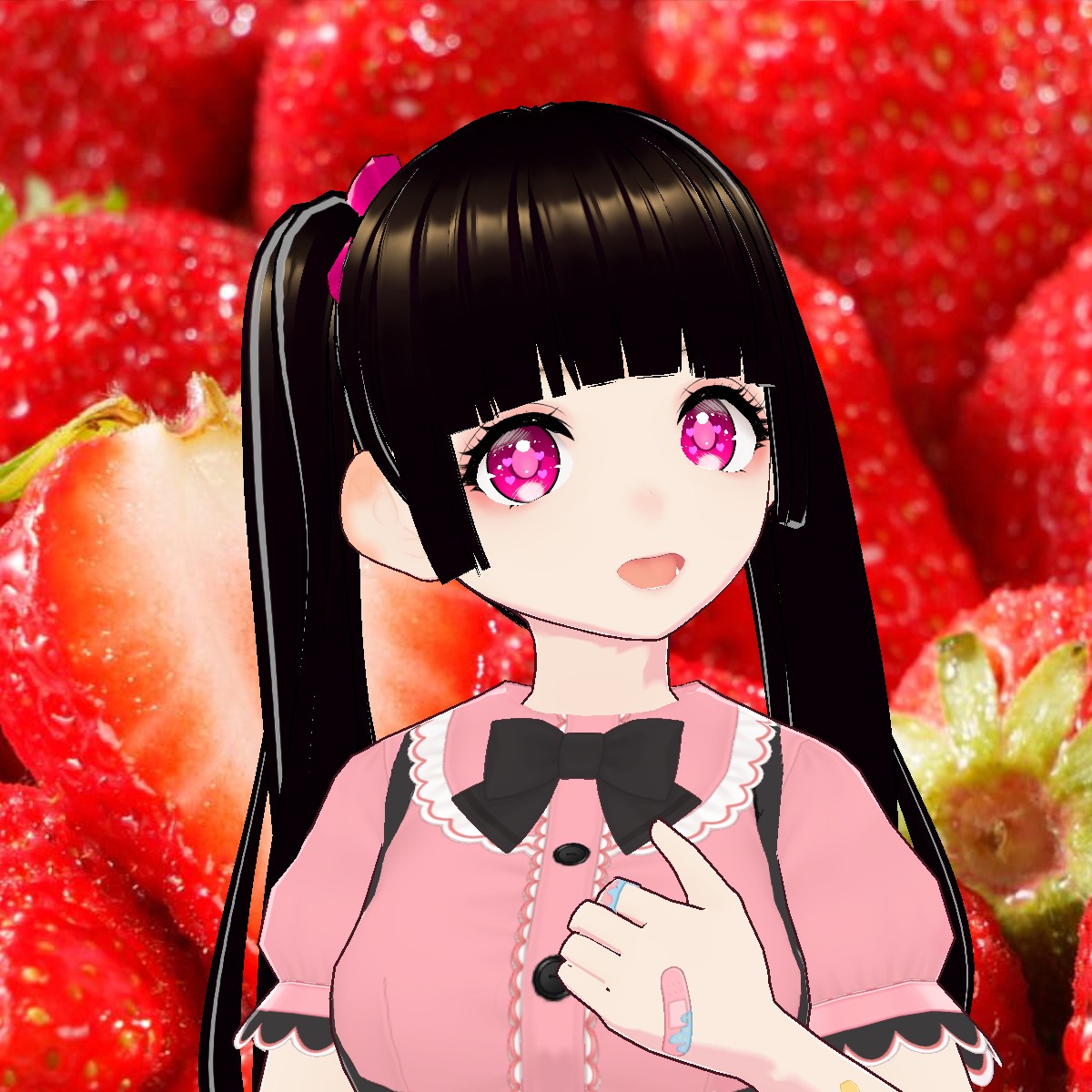 Blouson ♡いちごちゃん♡様 地雷系女子いちごちゃん 地雷系ちゃんメイド服 - VRoid Hub