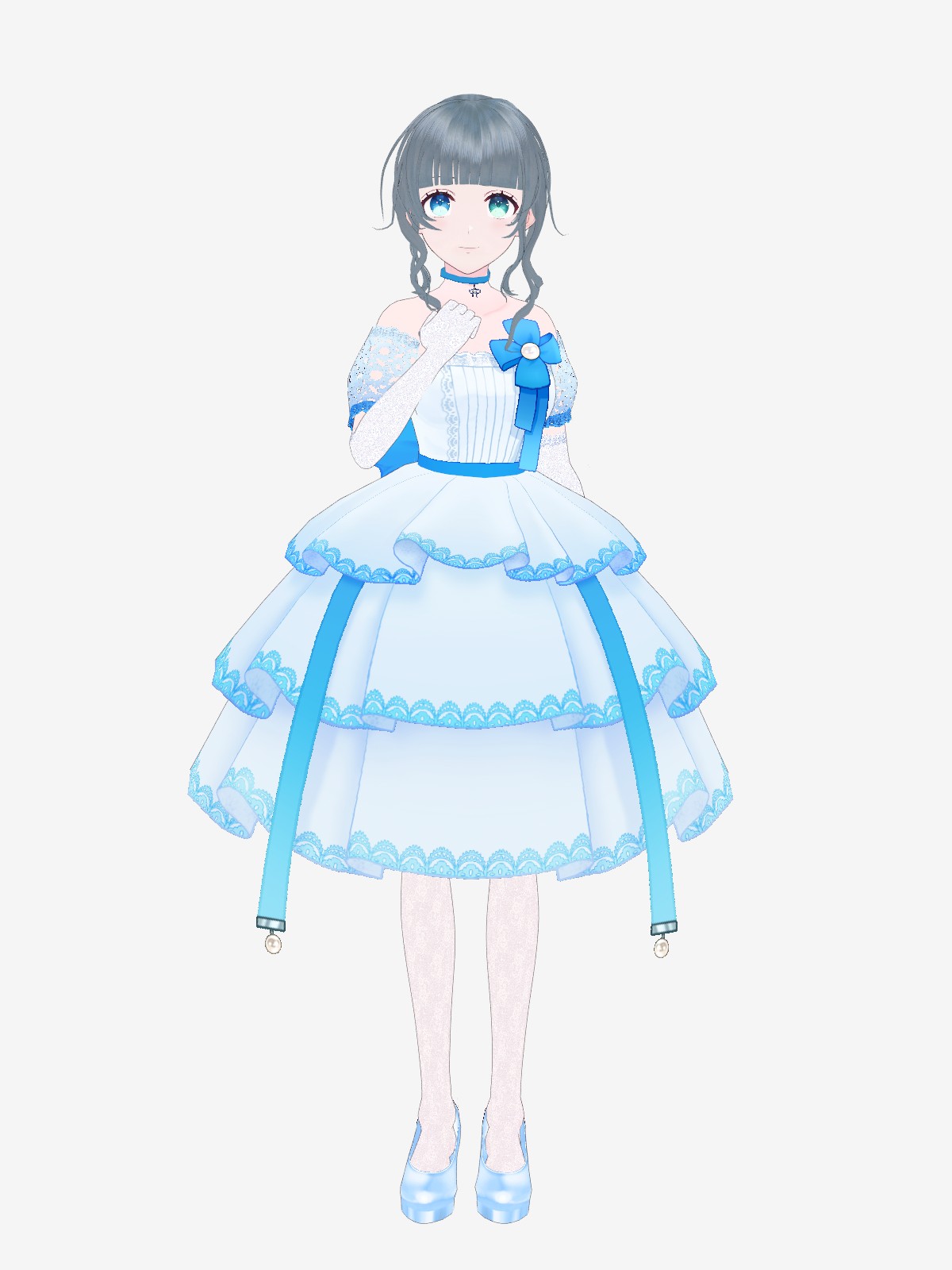 童話風｜シンデレラ風ドレス＆スーツ衣装テクスチャ｜ #VRoid