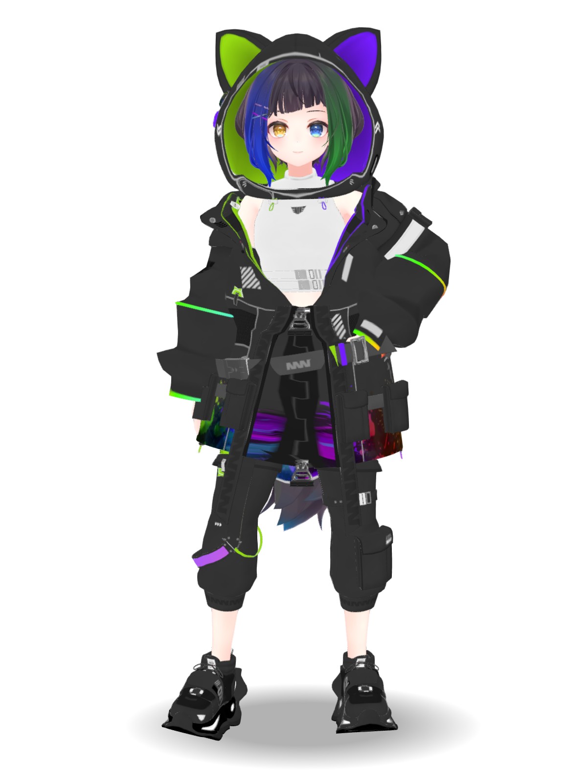 無料版あり】オリジナル3Dモデル「ふぁふぁ」【VRC / VRM / MMD