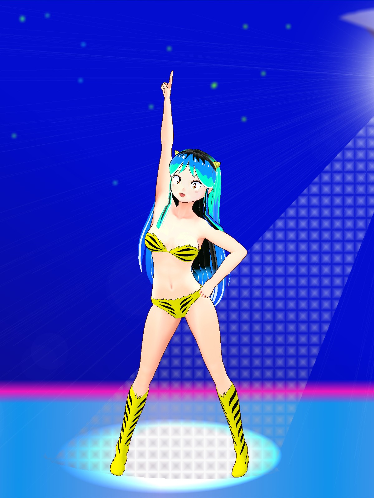 ラムナちゃん 様!! ラムちゃん(LUM-chan) 令和ラムちゃんトラ柄ビキニ - VRoid Hub