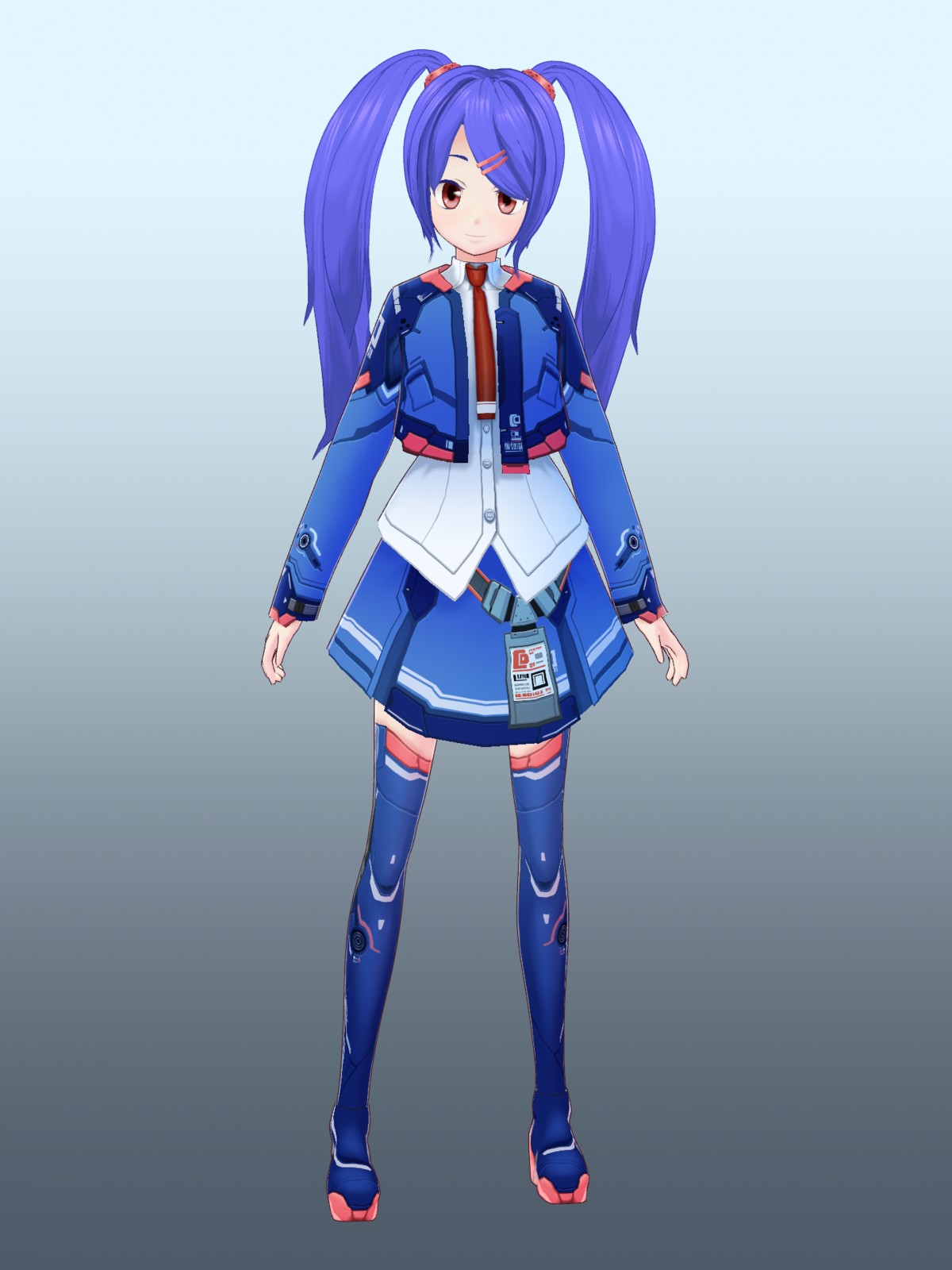 ツインテール（サイバー風） - VRoid Hub
