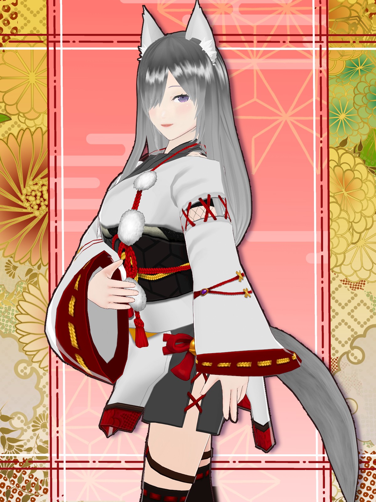 和風ファンタジーな巫女風衣装 - VRoid Hub