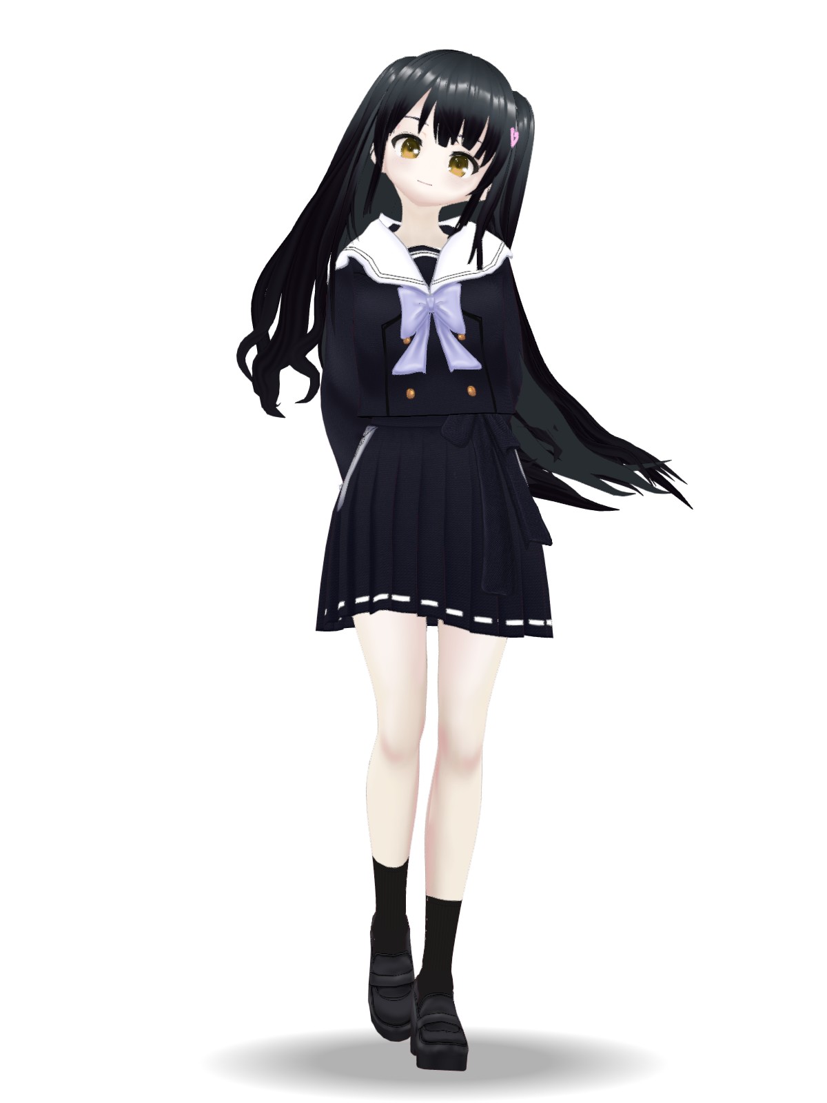 VRoidテクスチャ】学生さんのセーラー服を使用したモデル