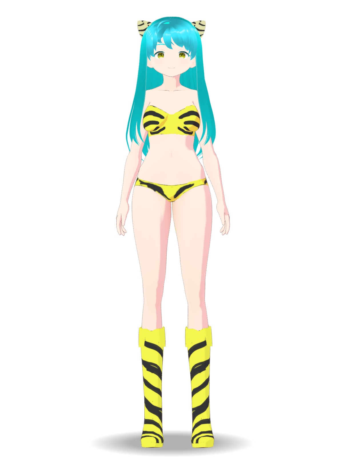 ラムちゃん(LUM-chan) 令和ラムちゃんトラ柄ビキニ - VRoid Hub
