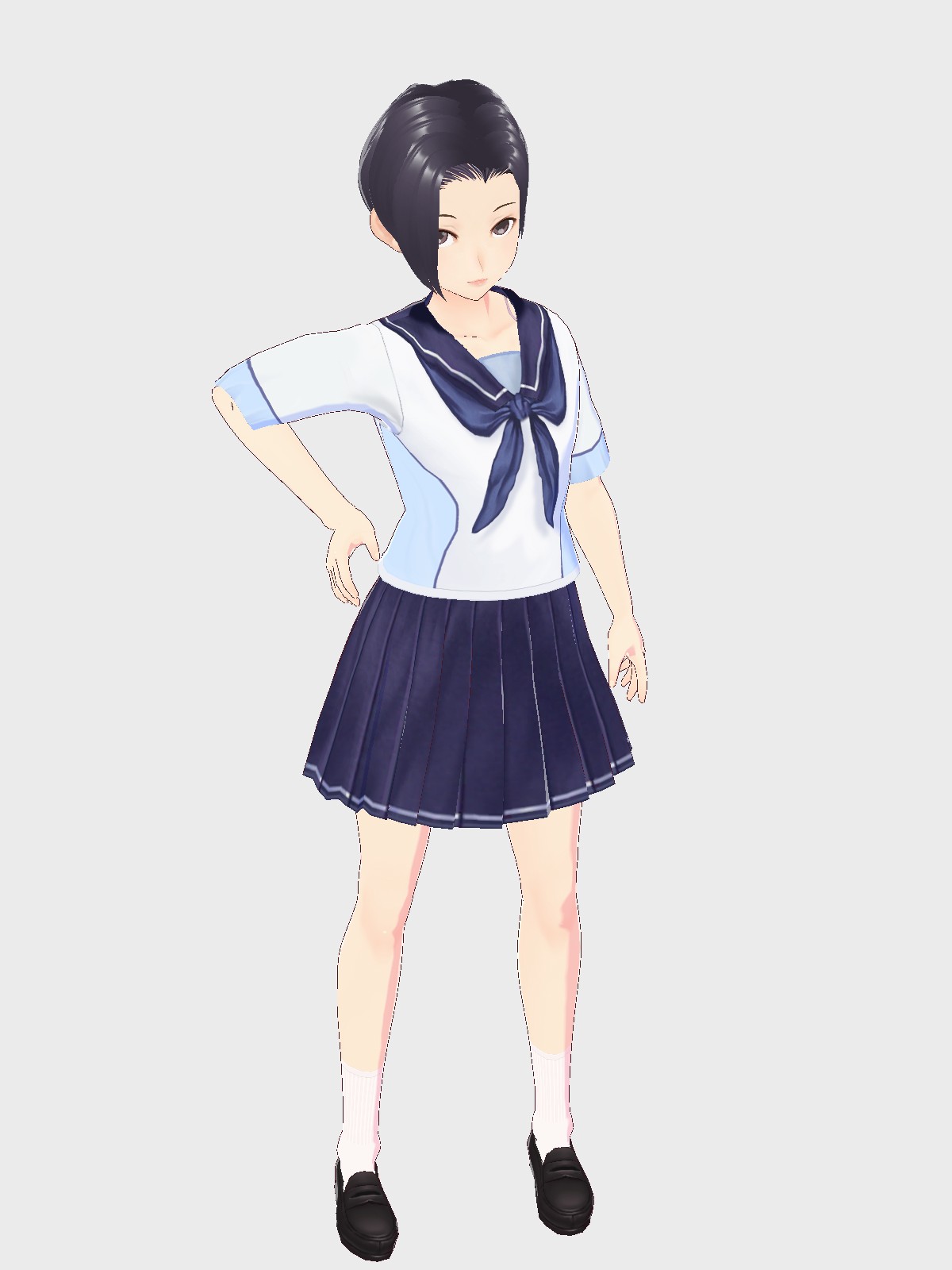 小早川凛子 小早川凛子 - 冬服+図書委員腕章 - VRoid Hub