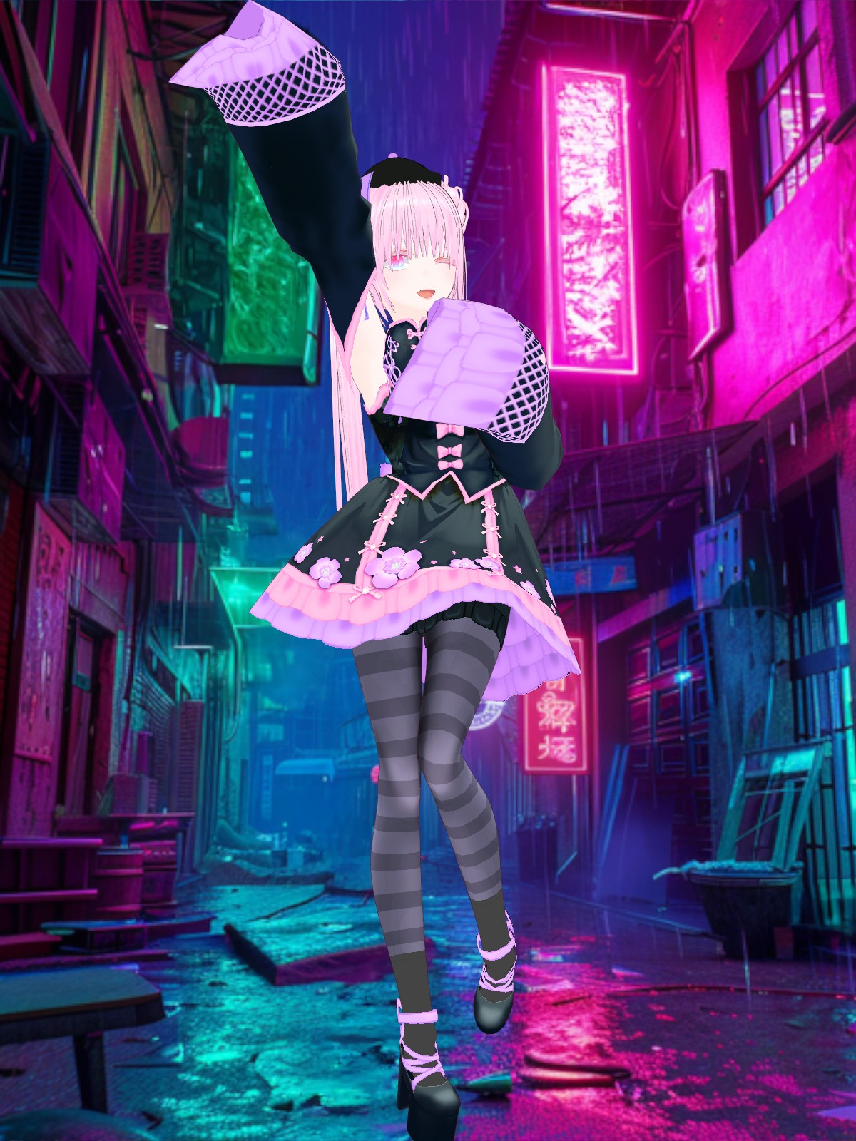 ひなた ホログラムジャケット＆スカートver. - VRoid Hub