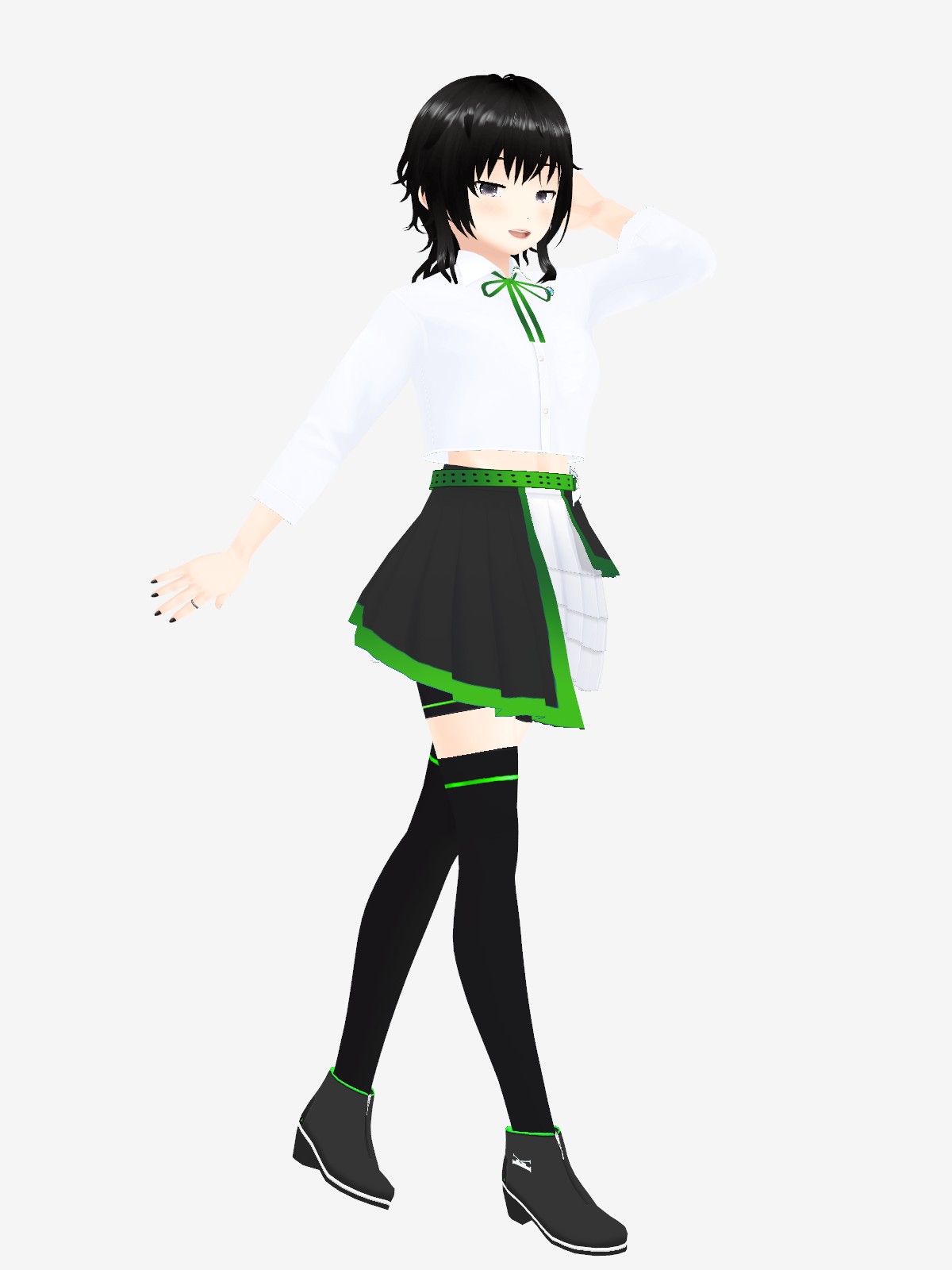 陸号ちゃん 陸号ちゃん3.0（オーバーオール） - VRoid Hub