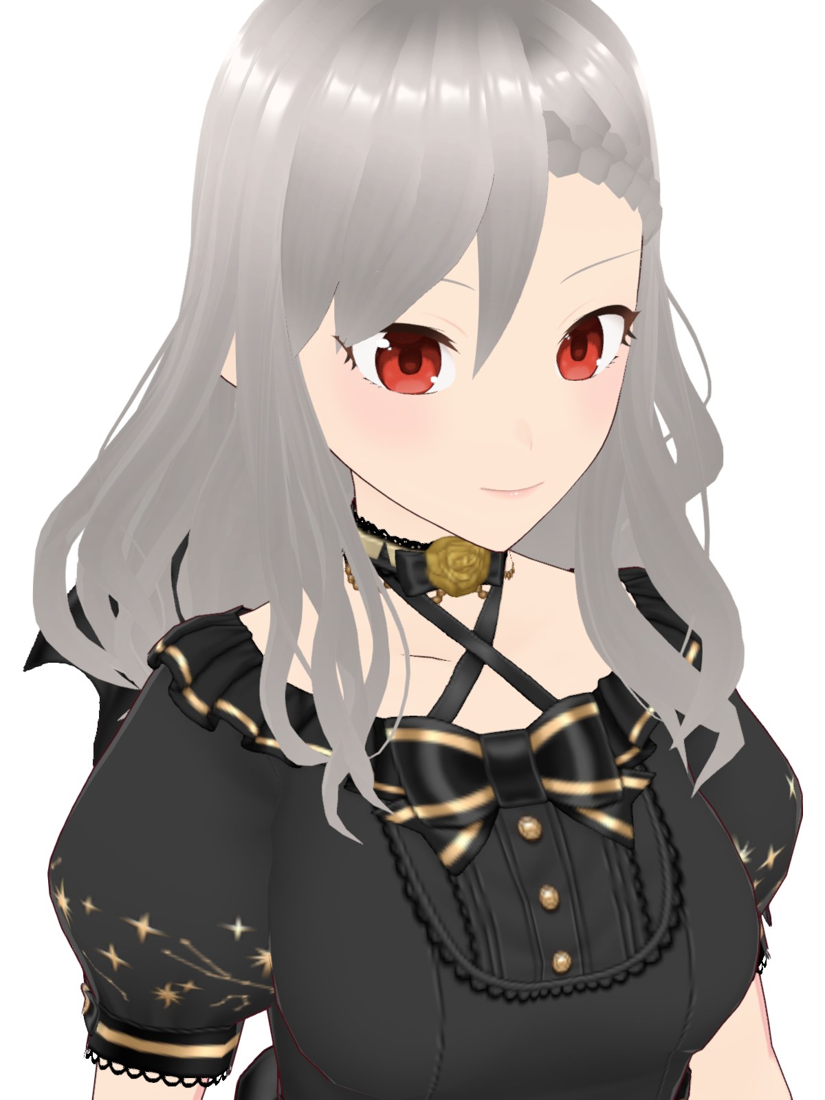 小悪魔系(？)のキャラ 銀髪赤目 - VRoid Hub