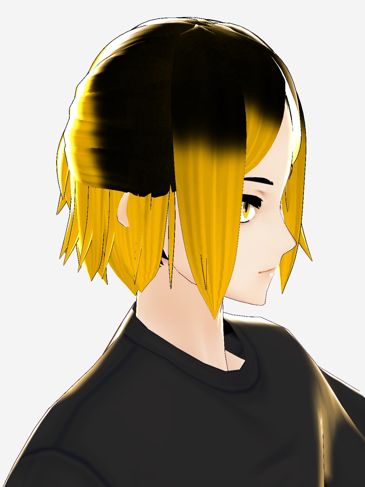 Haikyuu - Kozume Kenma Ponytail&BlackShirt - VRoid Hub