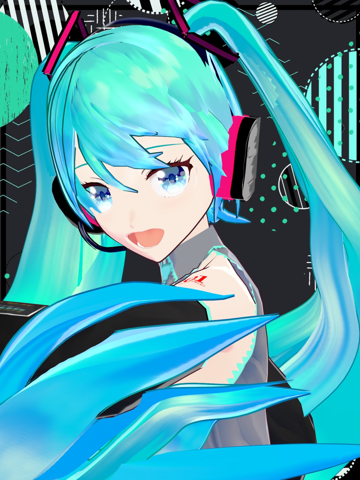 初音ミク　ボカロ　VOCALOID　PVC  立体3D　ポスター　タイプA 美樹本晴彦氏が描く「初音ミク」が遂に立体化』初音ミク