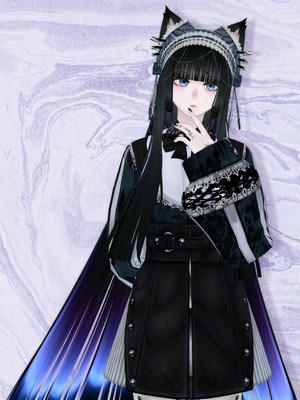 VRoid正式版用】けもみみカバーヘッドドレス【ヘアプリセット