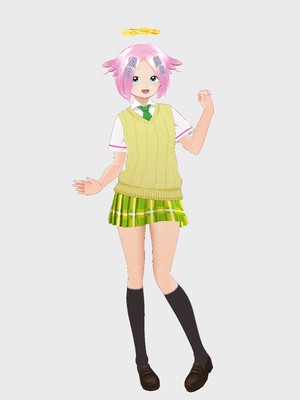 らい様　③みどりねこちゃん　センターパーツ変更 AZONE INTERNATIONAL::えっくす☆きゅーと