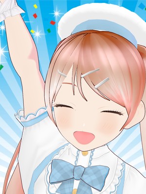 クルクルヘアーのレモネードちゃん。 足もとに、季節のニュアンスを添える彩り。 明るいマスタード