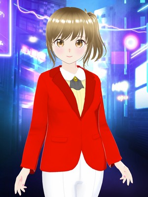 OLちゃん 紺 - VRoid Hub