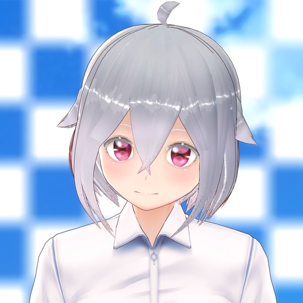 ねこまたVer.2 めっちゃ普通のワイシャツ - VRoid Hub