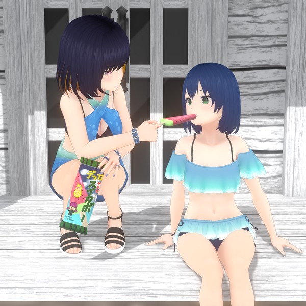 てるはさん オフショル風ラムネビキニ - VRoid Hub