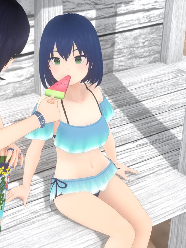 アニメスタイル 女性人物画 水着 Yahoo!オークション - aa 水原千鶴 彼女 お借りします 高画質 高