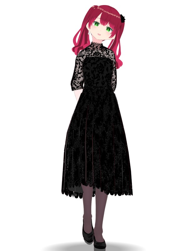 オリジナルキャラクターの人物画 パインちゃんのハイポーズ