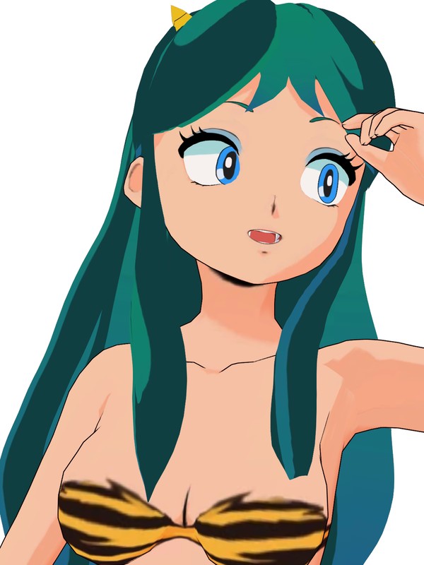 ラムちゃん ラムちゃん(LUM-chan) 令和ラムちゃんトラ柄ビキニ - VRoid Hub