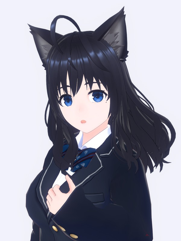 【高価値】 清楚系けもみみ少女 Hub VRoid - 制服ver. テープ・マスキングテープ