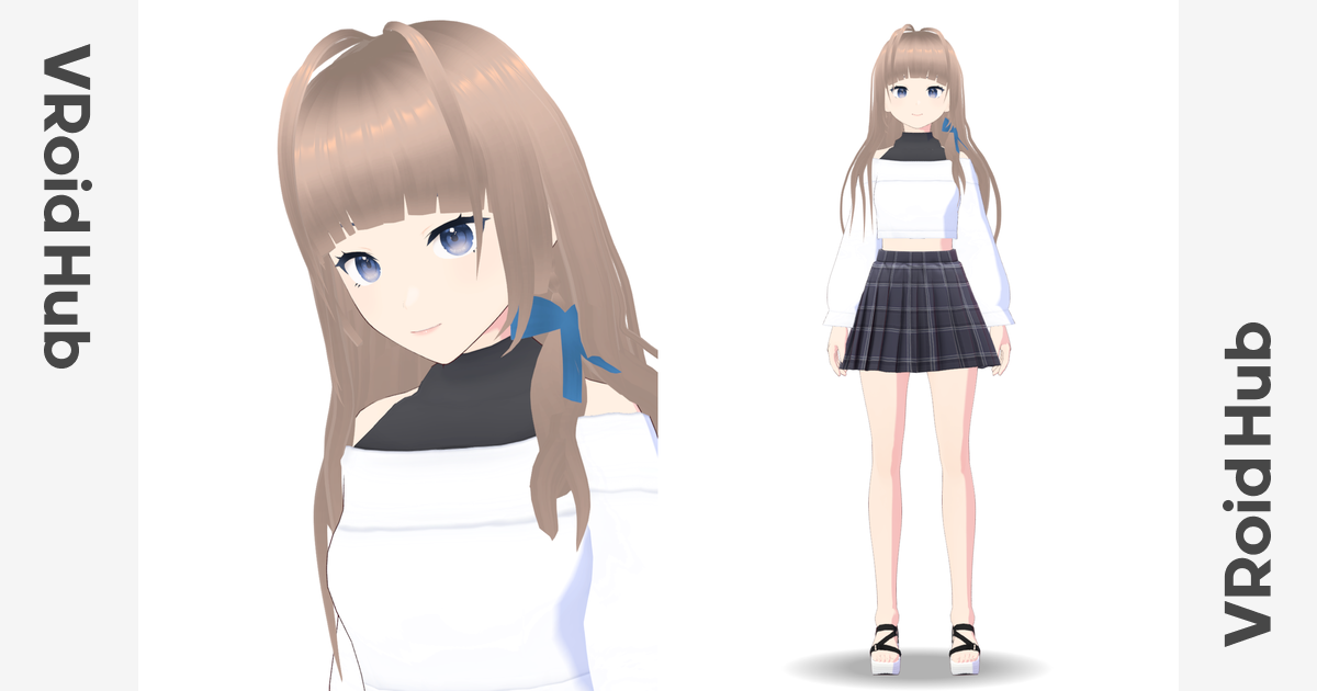 編み込み / Blender fix VRoid Hub