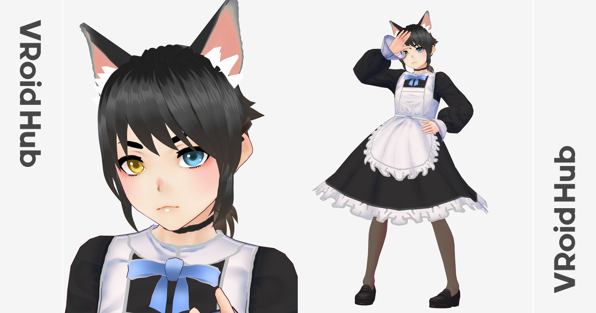 images Catboy Anime Maid siaxu cat boy maid vroid hub