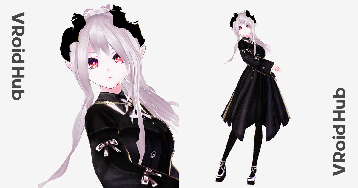 【HORNDEVIL】 HORNDEVIL ポニテ VRoid Hub