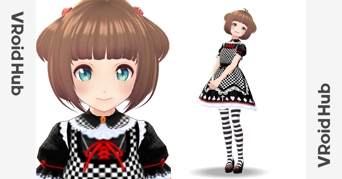 Vroidのサンプルキャラにオリジナル服を着てもらいました ビビ 幻夢雛 ワンピース Vroid Hub