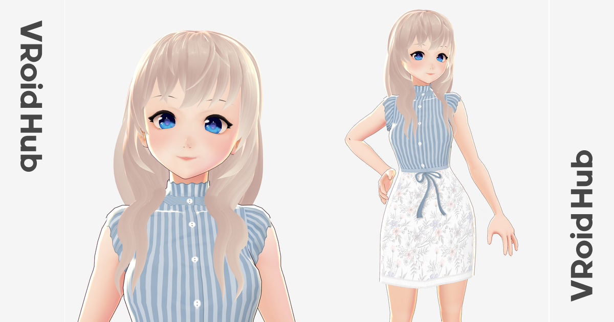 Blonde Hair Vroid Hub Select the hair you want to fix with the select tool, then switch to the retouch tool. blonde hair vroid hub