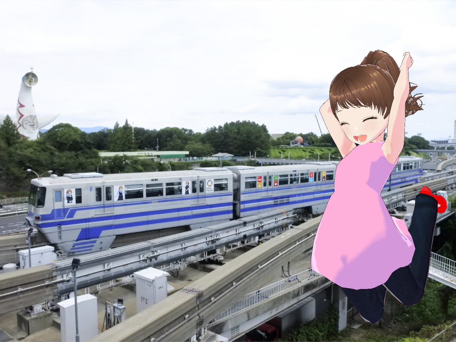 大阪モノレールのお嬢ちゃん - VRoid Hub